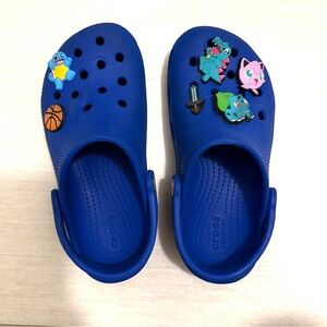 CROCS Kids Blue Sandals with Playful Charms
